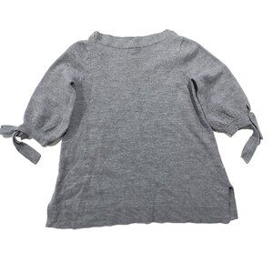 TAHARI Wool Sweater Large Extra Fine Merino Wool Pullover Ties Girls Cutesy Cozy